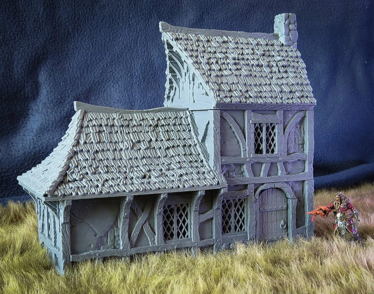 AW 28mm/32mm medieval fantasy building suits warhammer etc City of Tarok House 