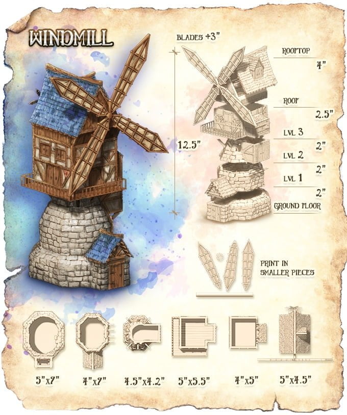 Miniature Windmill for Terrain