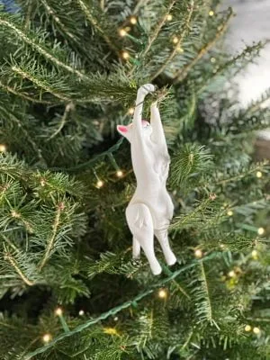 Purrfectly Quirky Holiday Decoration: The Hanging Cat