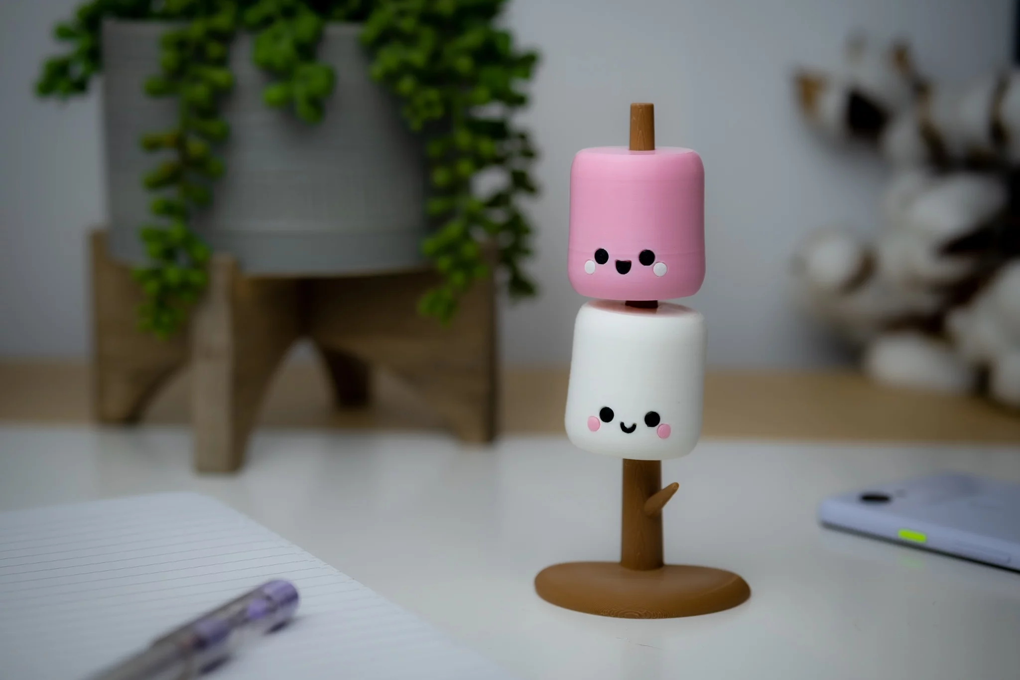 Adorable Kawaii Marshmallows On a Stick